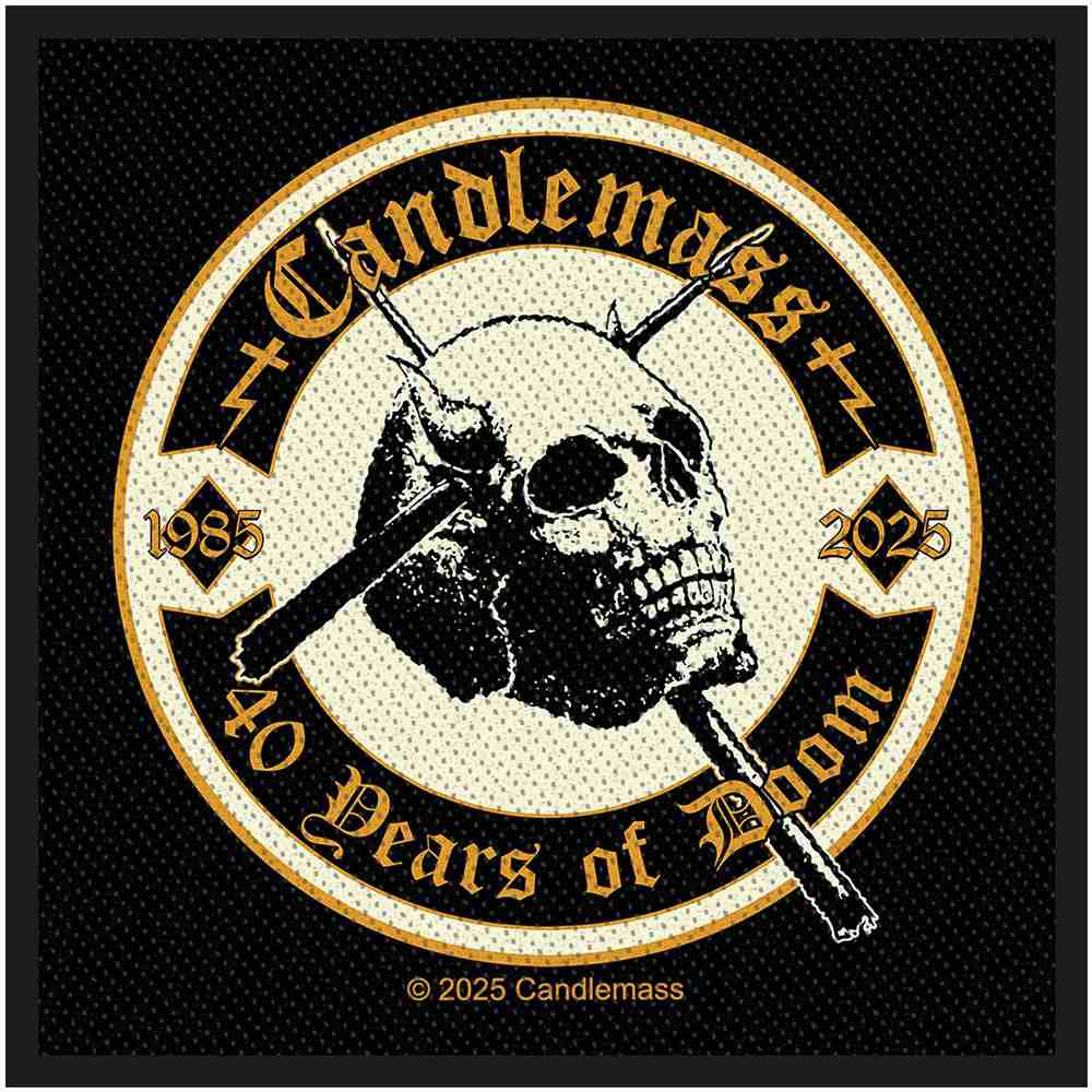 Candlemass - 40 Years Of Doom Patch - Zwart
